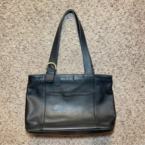 Coach | Bags | 998 Vintage Coach 4155 Black Leather Soho Zip